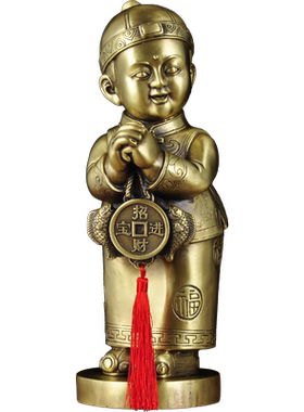 金童玉女客厅黄铜雅信精品