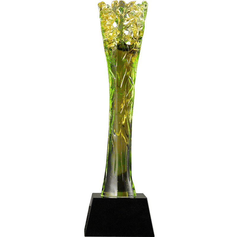 琉璃周年庆典礼品奖杯定制刻字