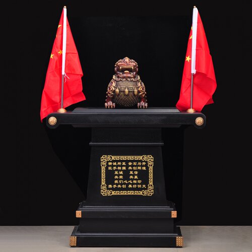 彩铜落地貔貅摆件招财皮丘公司办