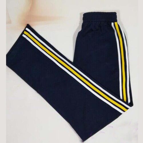 可定做中小学男女校裤直筒裤白黄白三条杠松紧腰大码杠条可选全棉