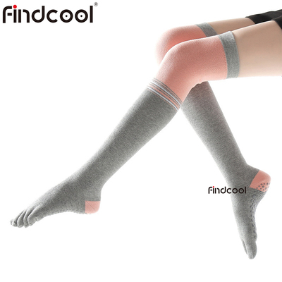 findcool过膝高筒专业防滑瑜伽袜