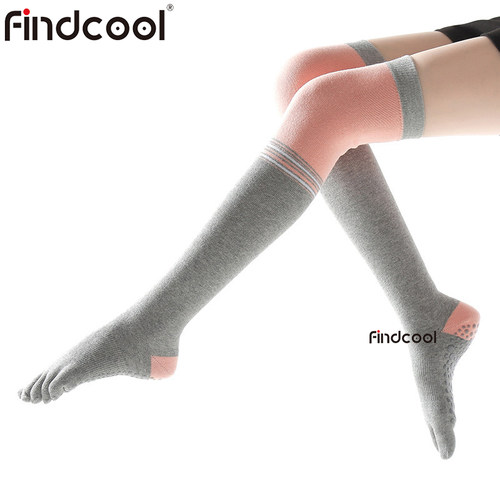 findcool过膝高筒专业防滑瑜伽袜