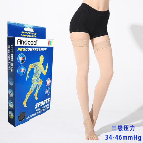 Findcool三级压力长筒九分压缩护腿男女久站工作袜飞行袜 - 封面