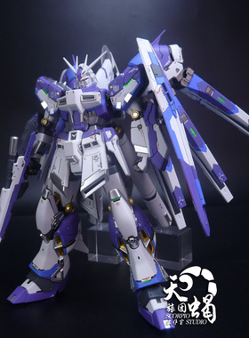 万代RG海牛高达拼装模型1/144 RX-93-v2 Hi-v海牛敢达代工喷涂成