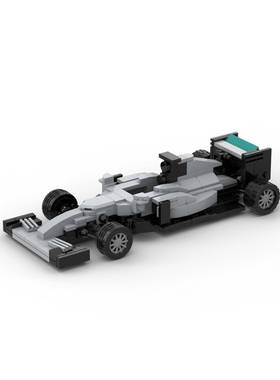 MOC-76040方程式F1梅赛德斯W07混合动力赛车男拼装积木玩具模型