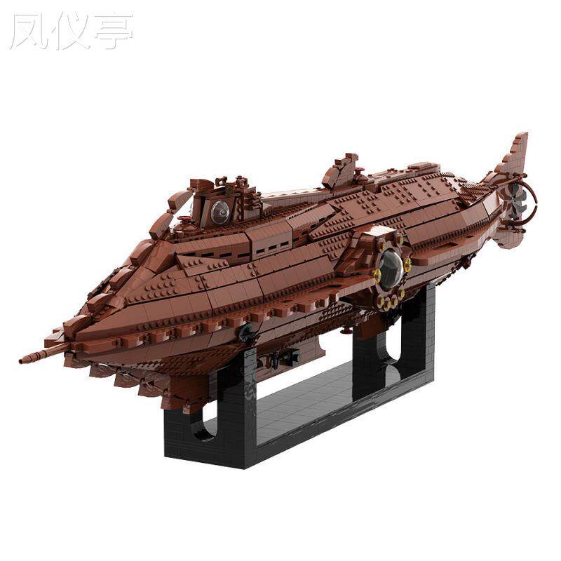 海底两万里沉船鹦鹉螺号拼装积木普通塑料积木