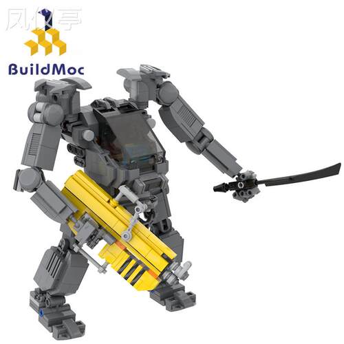 BuildMoc小颗粒男孩拼搭积木机甲战士Avatar阿凡达-AMP机甲夸奇