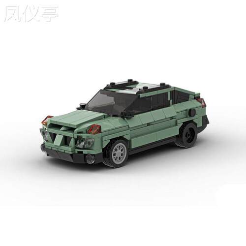 MOC-166092绝命毒师的庞蒂亚克·阿兹特克越野车兼容玩具模型