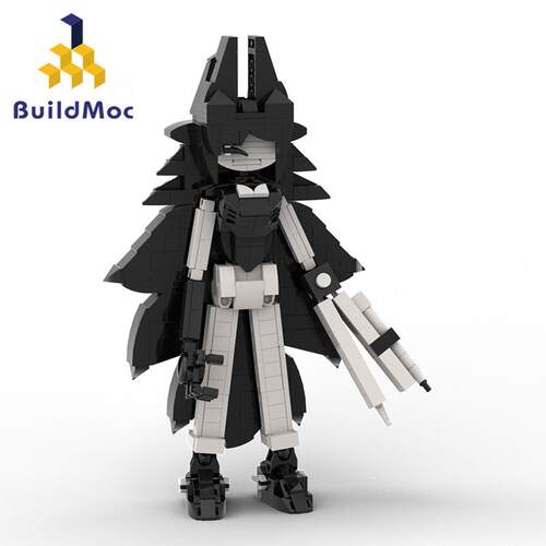 BuildMoc圆规小姐MOC小颗粒益智拼搭玩具积木模型桌面摆件礼物DIY