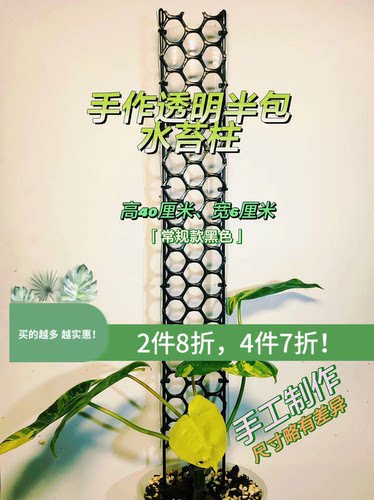 水苔柱绿植攀爬半包透明白色黑色