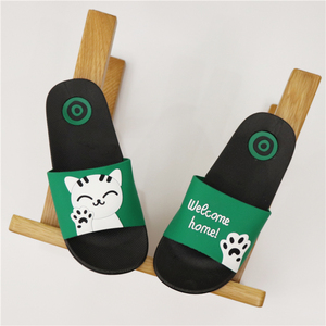 拖鞋女夏卡通室内时尚可爱韩版浴室防滑平底情侣外穿2018新款凉拖