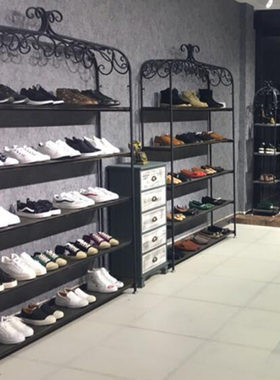 高档服装店鞋架展示架创意鞋店多层落地包包架童鞋高跟鞋女鞋货架