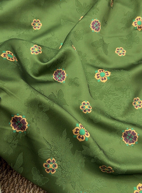 春秋初夏宝相花秧绿色八破12破裙四破三裥裙汉服日常半身裙定制