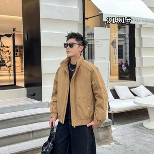 工装立领羽绒服男士冬季潮牌男装2025新款高级感痞帅冬装外套男款