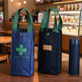 可爱儿童水杯包帆布小布袋水壶手提袋手拎包环保水杯袋轻便小布包