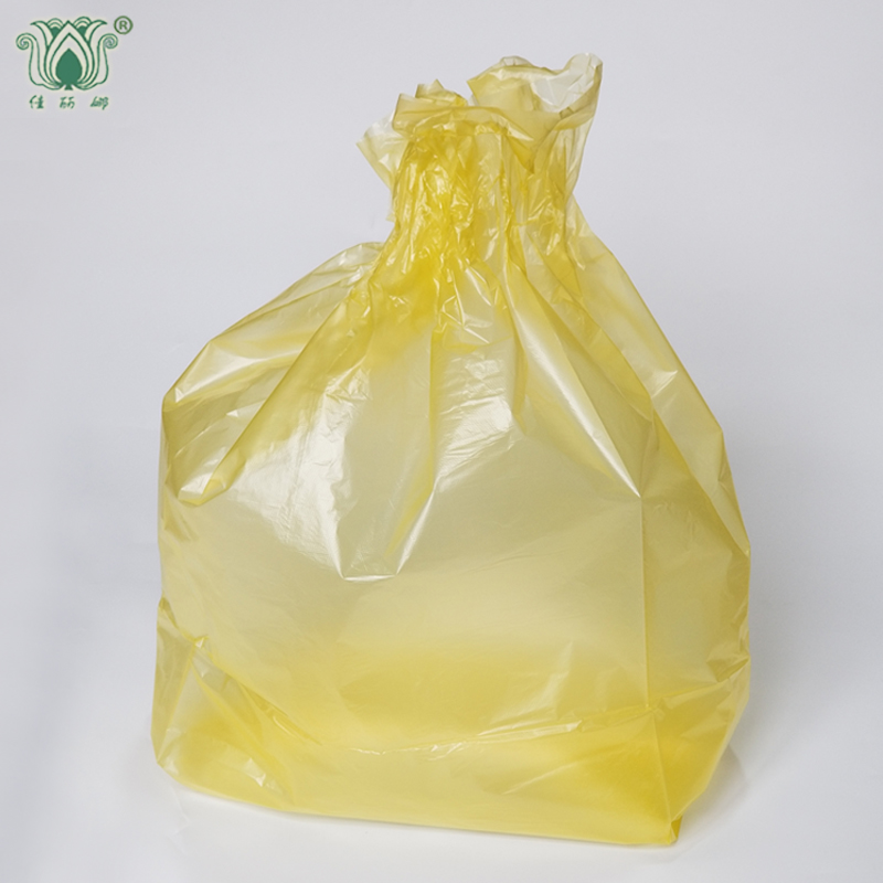 佳丽娜90X100X1.5丝卫生垃圾袋家用垃圾袋彩色垃圾袋大垃圾袋黄色