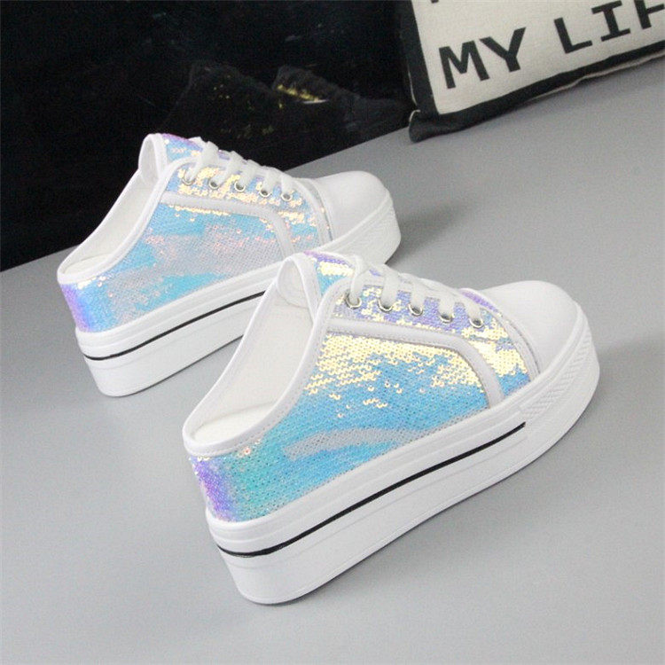 亮片包头半拖鞋女百搭春夏款凉拖