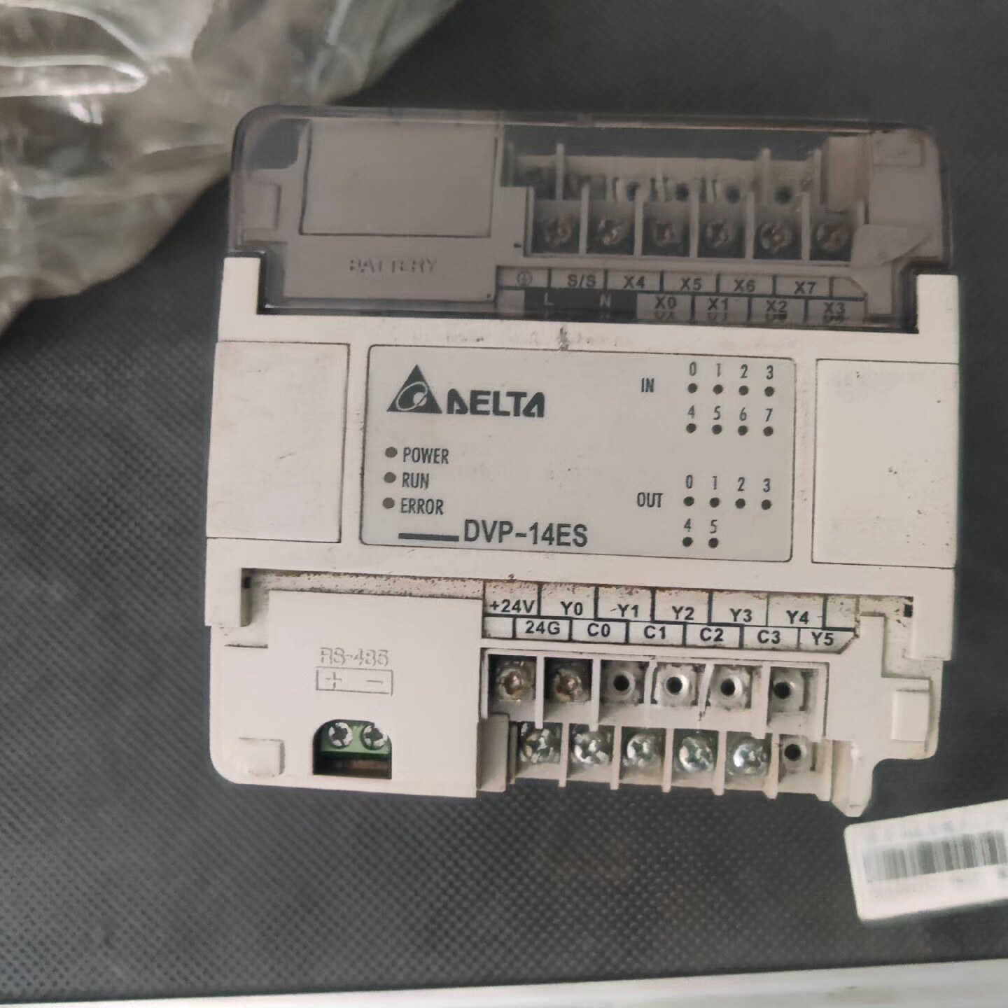 台达PLC可编程序控制器:DVP-14ES,拆机件，实物实图