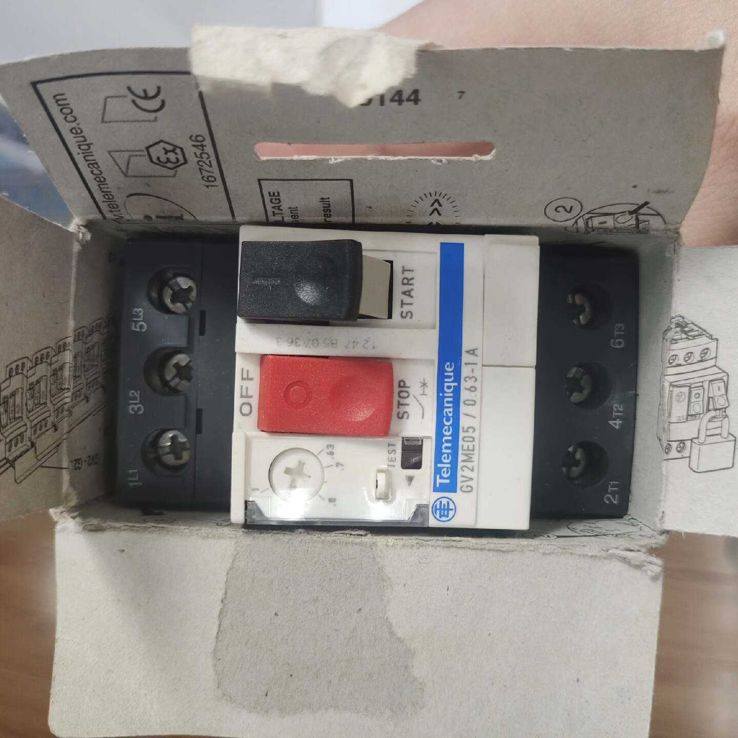 GV2ME05/0.63-1A  TELEMECANIQUE