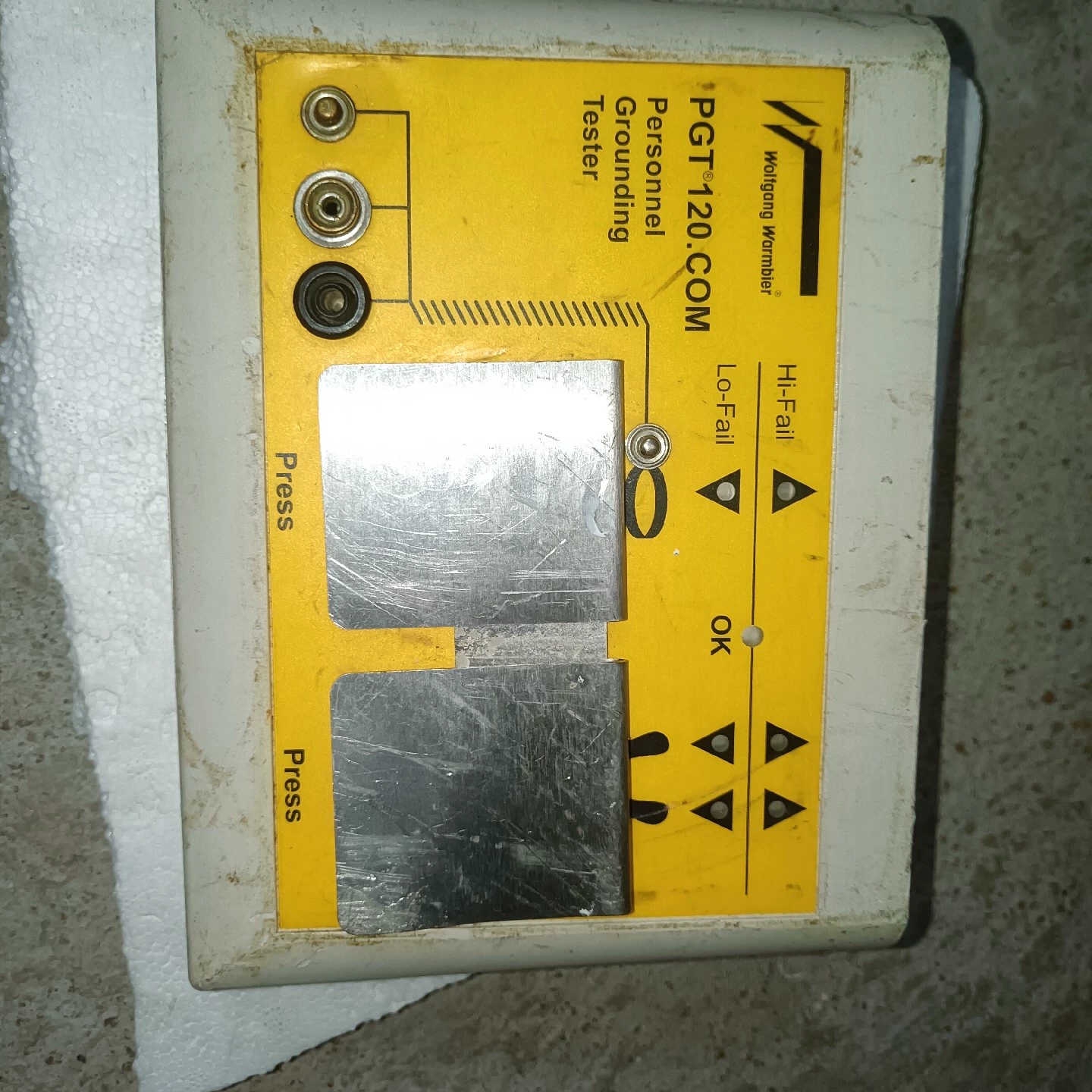 PGT120人体静电测试仪，货场收回来的，实物如图，用得上的