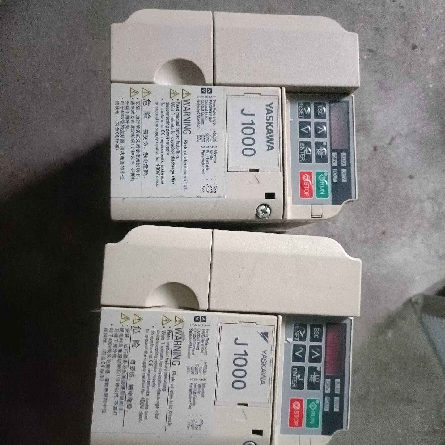 安川J1000变频器CIMR-JB4A0005BAA 原装拆