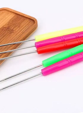 塑料柄挑线针尖锥子直针钻子椎子扎孔针手工工具打孔小锥子