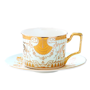 英式精致咖啡杯套装陶瓷家用欧式英式下午茶茶具红茶杯骨瓷轻奢