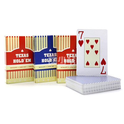 新料德州宽牌大字耐磨防水texas poker厂家直供塑料
