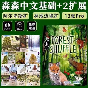 森森中文版桌游多人休闲聚会德式内涵基础扩展游戏牌