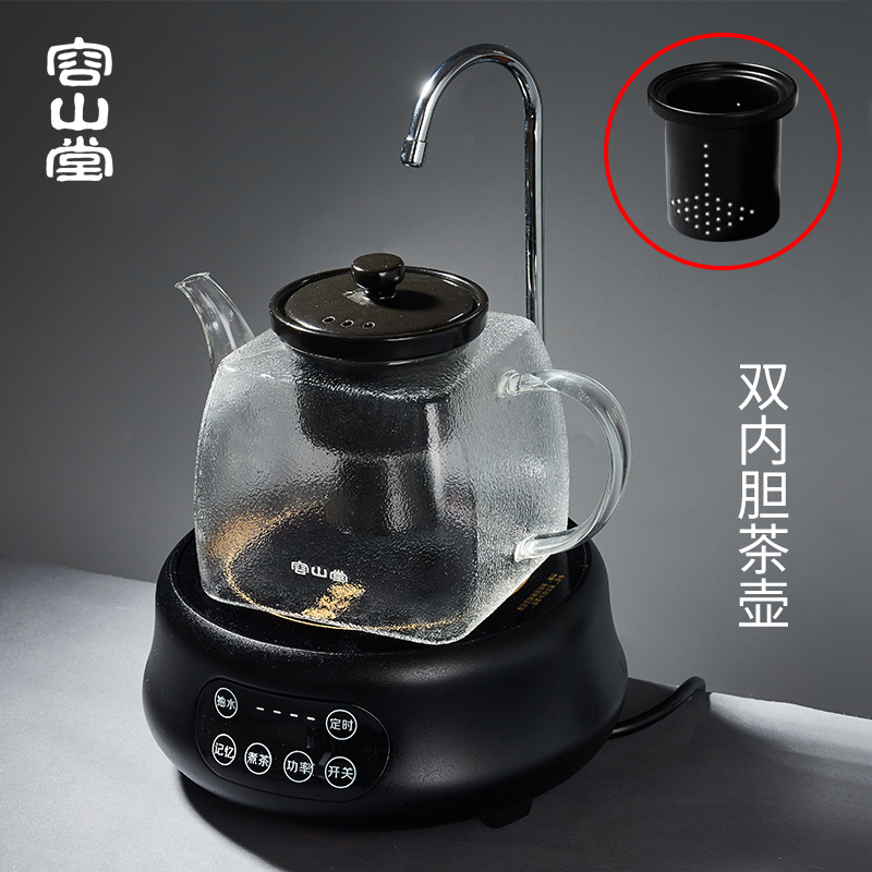 容山堂玻璃蒸蒸汽茶具烧水壶