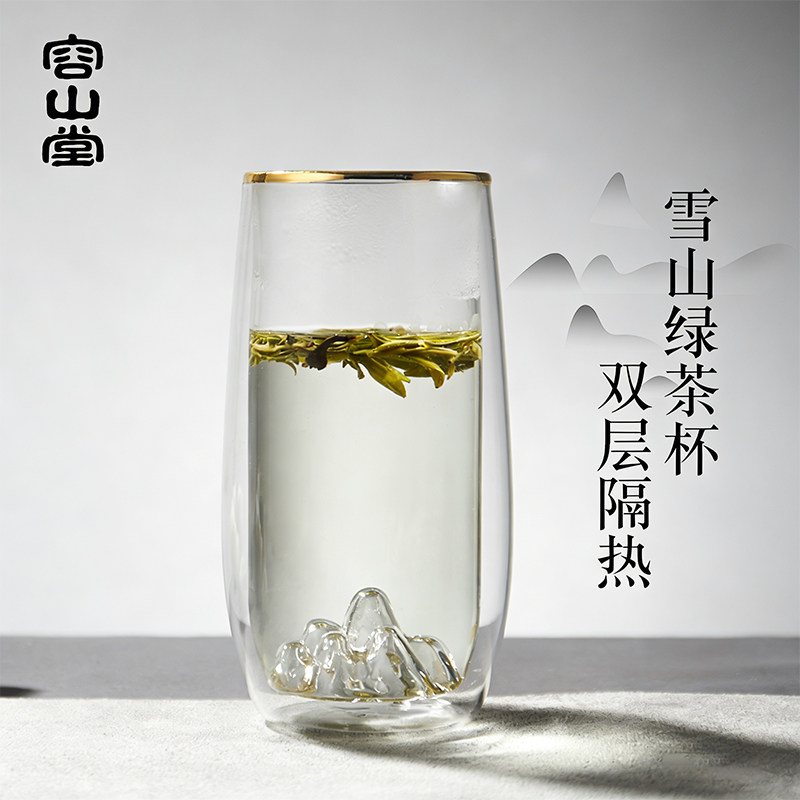 双层雪山杯玻璃容山堂图片