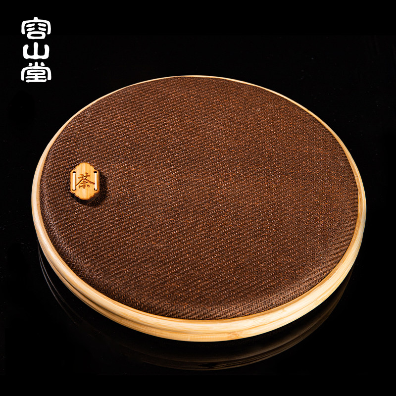 容山堂古风便携竹藤编普洱茶饼盒家用茶叶储存罐礼盒茶饼收纳盒