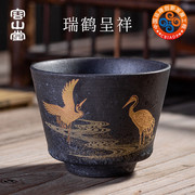 Rongshantang scenery silver spot glaze ceramic tea cup size tea cup kung fu tea set personal single cup master cup
