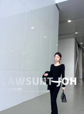 清仓特价！！夏季黑色修身性感薄款显瘦t恤女士打底衫长袖上衣