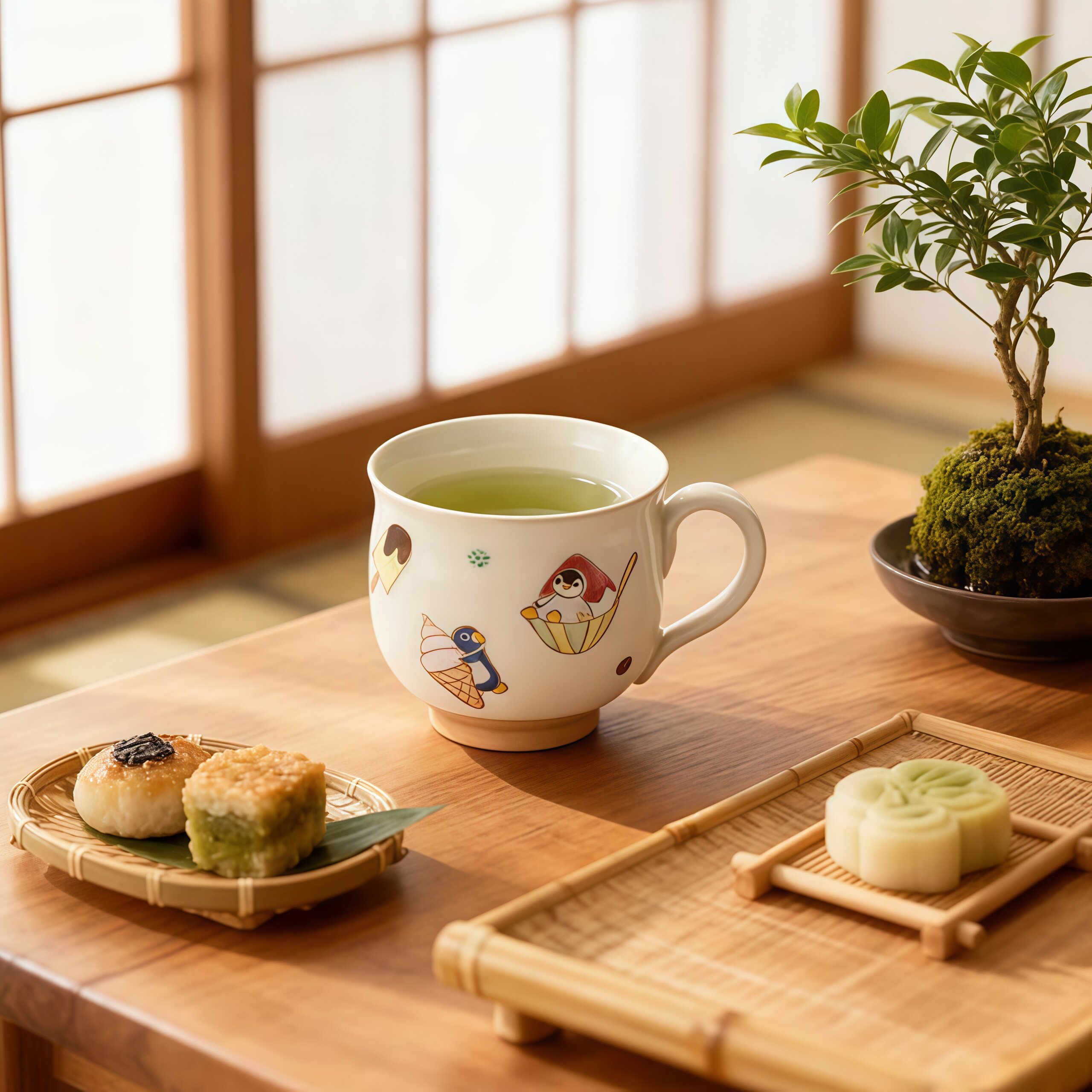 同合日本进口清凉夏田马克杯並川昌夫手工陶瓷马克杯清水烧泡茶杯