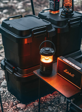 户外露营收纳箱车载后备箱汽车储物箱塑料箱大号搬家打包整理箱子