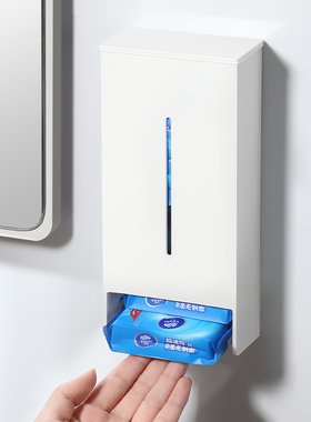 纸巾盒壁挂式玄关手帕纸收纳盒小包餐巾纸抽取盒透明卫生巾置物架