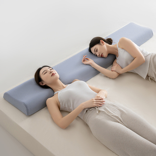 全棉纯棉记忆棉曲线长枕水洗棉波浪曲线双人长枕枕头枕芯