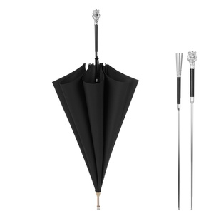 伞中剑可拔出剑伞高端男士安全防身伞复古纯黑色高档防身大伞定制