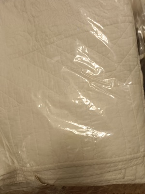 1.6*2.5 zarahome白色衍缝床盖被子出口外贸欧美