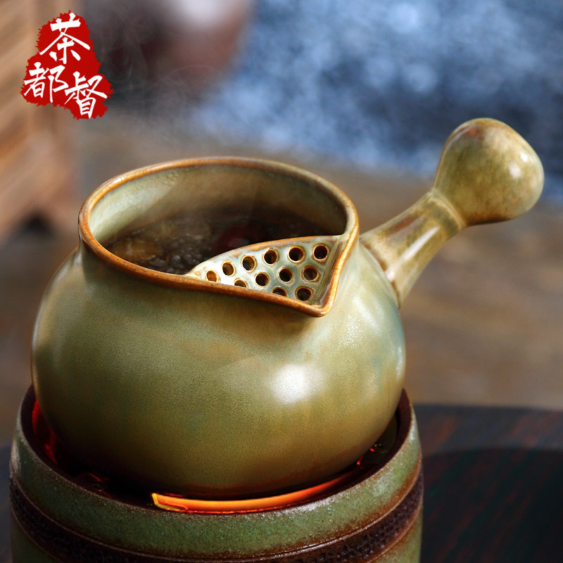 干烧罐罐茶烤奶茶柴烧侧把明火围炉煮茶锅下午茶陶壶养生老白茶壶