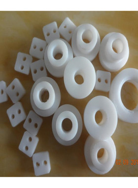 耐磨尼龙板PEEK铁氟龙PTFE聚四氟乙烯POM耐高温塑料零件雕刻加工