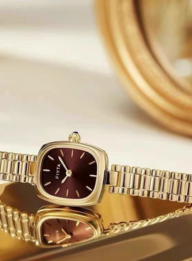 飞亚达复古小金表手表女款轻奢女士小表盘手链石英表送礼礼物