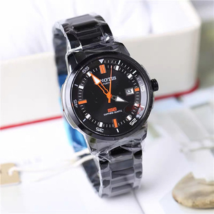 正品精铁时手表男士石英表运动潮流简约腕表防水时尚夜光6036