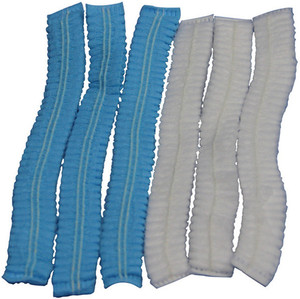 一 次性无纺布帽条形帽蘑菇帽美容食品防护塑料防水头套100个一包