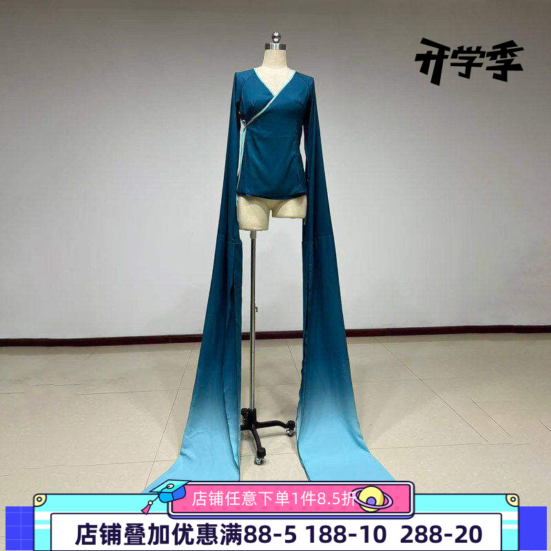 舞研依库中国古典舞身韵水袖舞蹈服练功服班服表演演出戏曲甩袖服