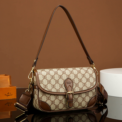 2025新款牛皮腋下法棍包