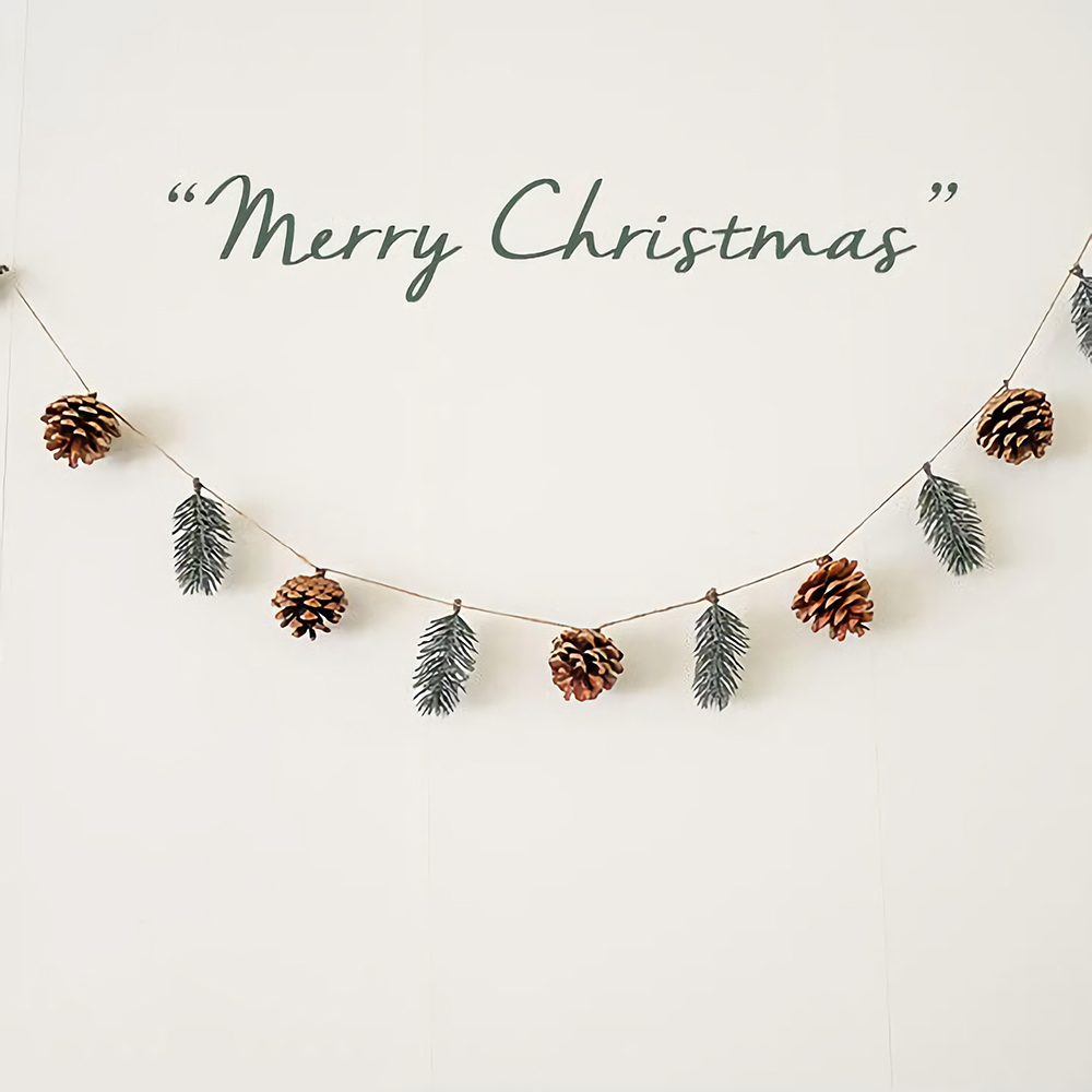 松果松针拉花ins森系小清新生日手工圣诞节装饰品挂件拍摄道具