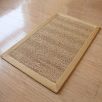 Cezanne American-style straw woven sisal carpet, Nordic living room coffee table, entrance hall floor mat, anti-slip foot mat, door mat customization thumbnail 4