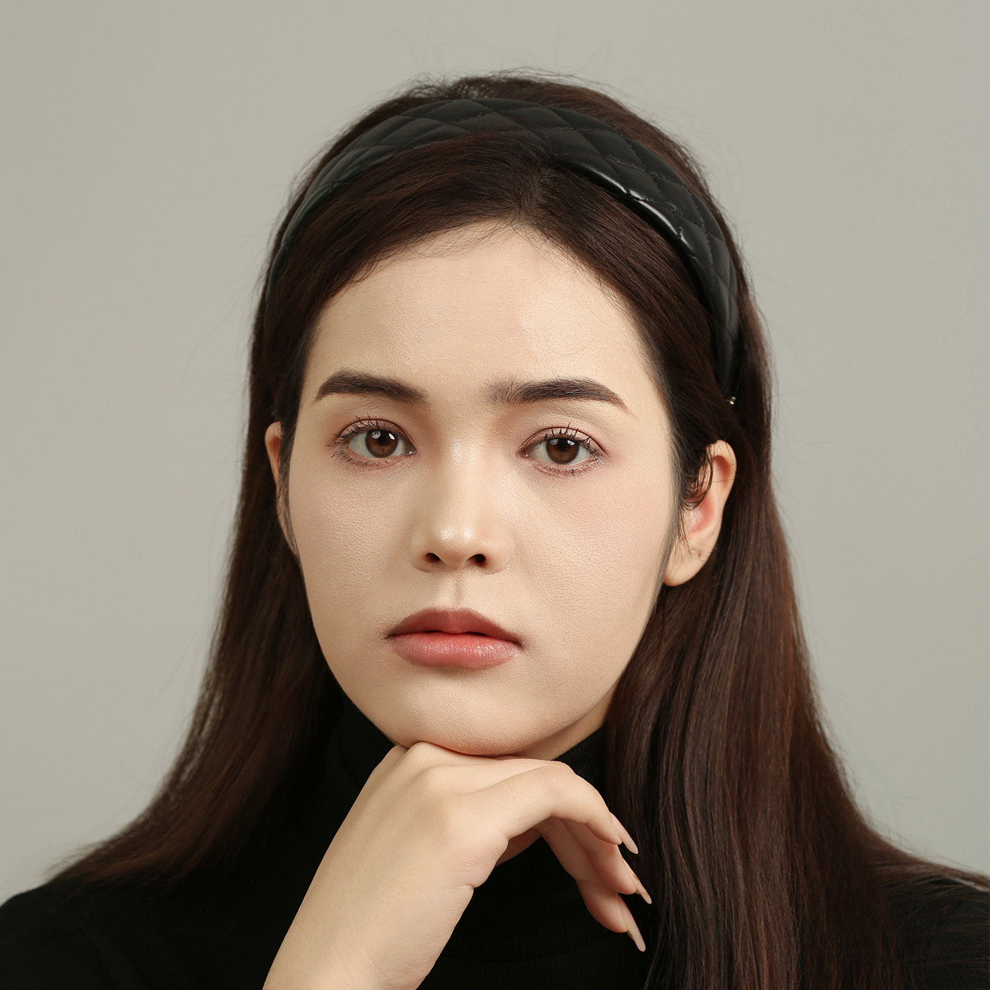 Becomi经典黑色格子皮质发箍女小香风头饰高颅顶压发头包脸发窟女,饰品/流行首饰/时尚饰品新,发饰,淘宝优惠券,粉丝福利购,淘宝优惠卷